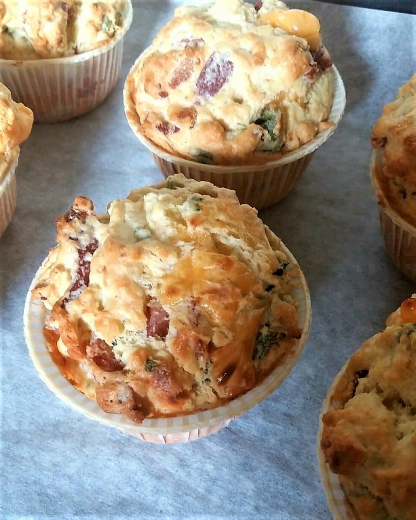 Low Carb Bacon Cheddar Muffins